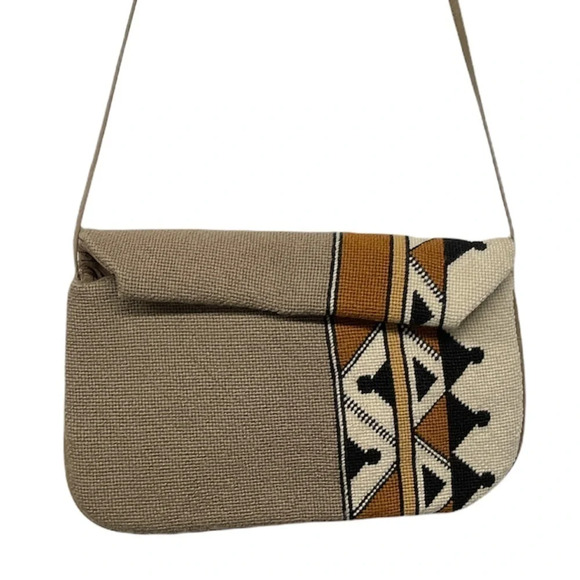 PATRICIA SMITH MOON BAG Vintage 1980 Aztec Bag - Picture 13 of 14